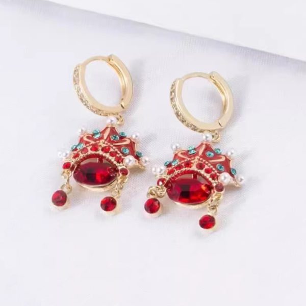 Ingenious Chinese earrings. Unique Peking Opera design. - Image 4